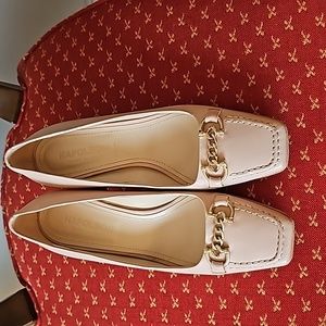 Napoleoni Pink Leather High Heeled Loafer Women's Size 39/9